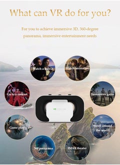 DUNISO VRSHINECONG05a Virtual Reality VR Glasses 3D Headset Viar Device Smart Helmet Lenses Goggle Compatible for Mobile Phone Cell Smartphone Headphone for Children Family Friend Gifts  - Image 5