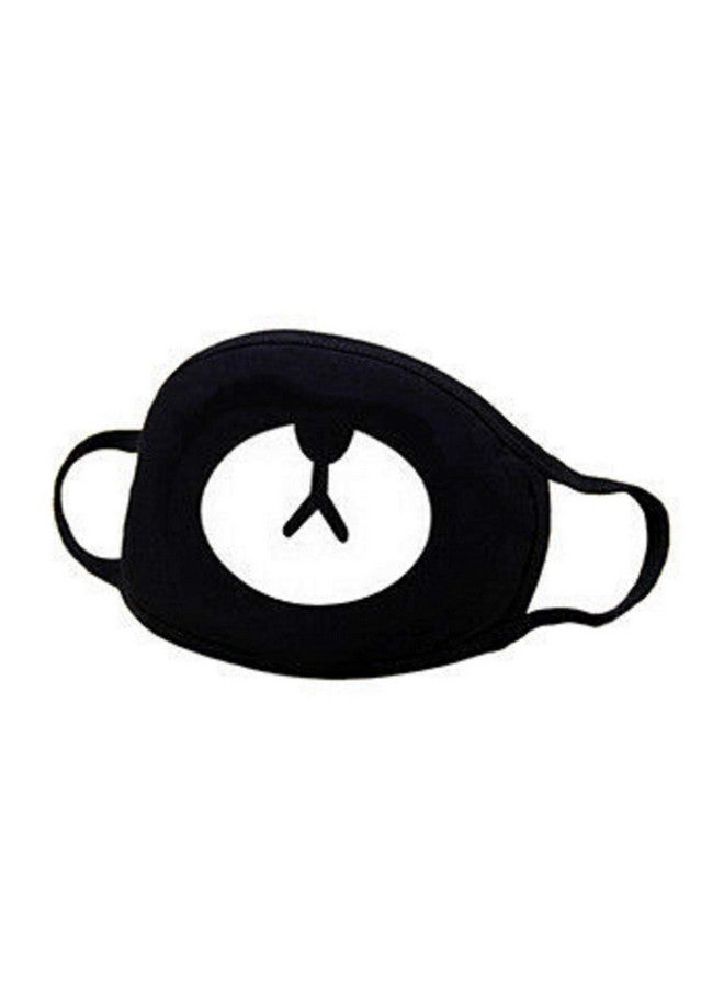 VRITRAZ Glow in the dark luminous Unisex Cotton Blend Anti Dust, Pollution Face Mouth Mask Black for Man Woman Bear - Image 1