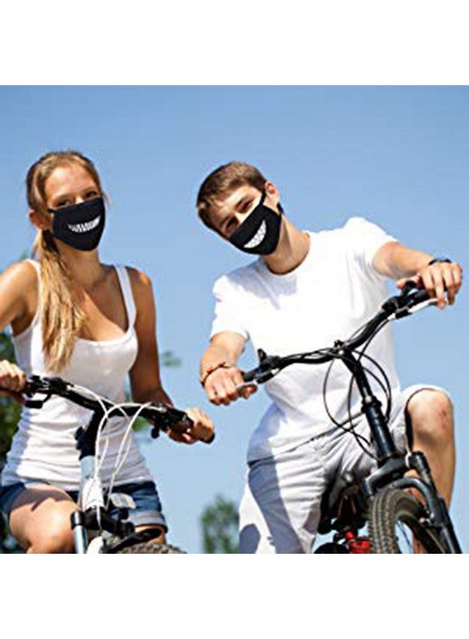 VRITRAZ Glow in the dark luminous Unisex Cotton Blend Anti Dust, Pollution Face Mouth Mask Black for Man Woman Bear - Image 5