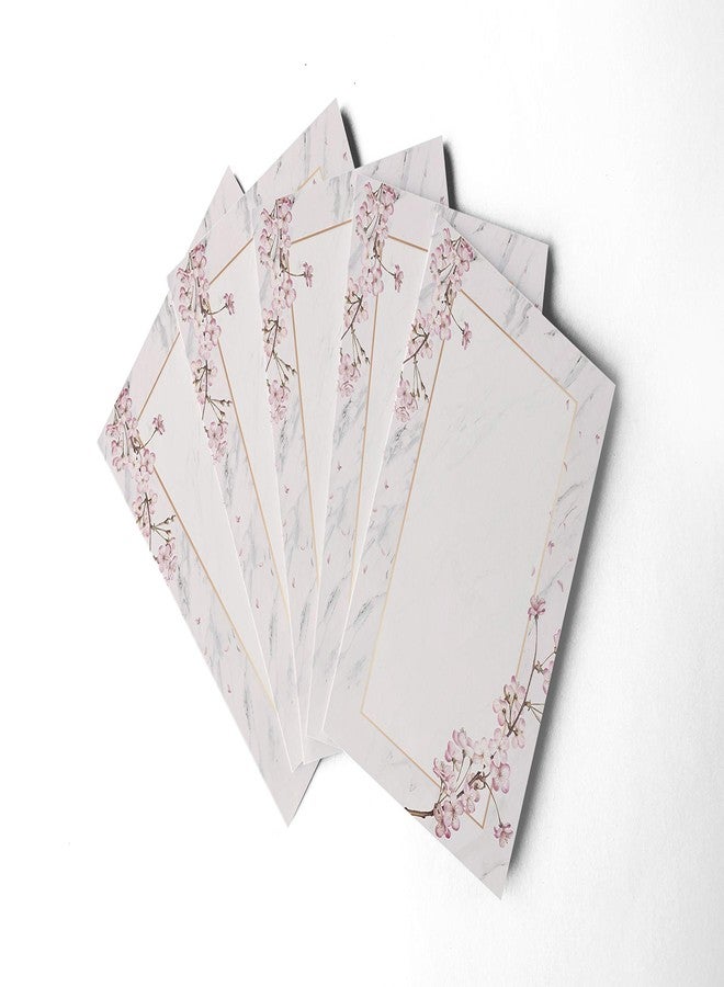 alterEgo (Pack of 15) - A4 Letter Stationery Paper for Writing Poems, Letters and Lyrics (with Complimentary Kraft Envelopes) (Design: Cherry Blossom) - Image 1
