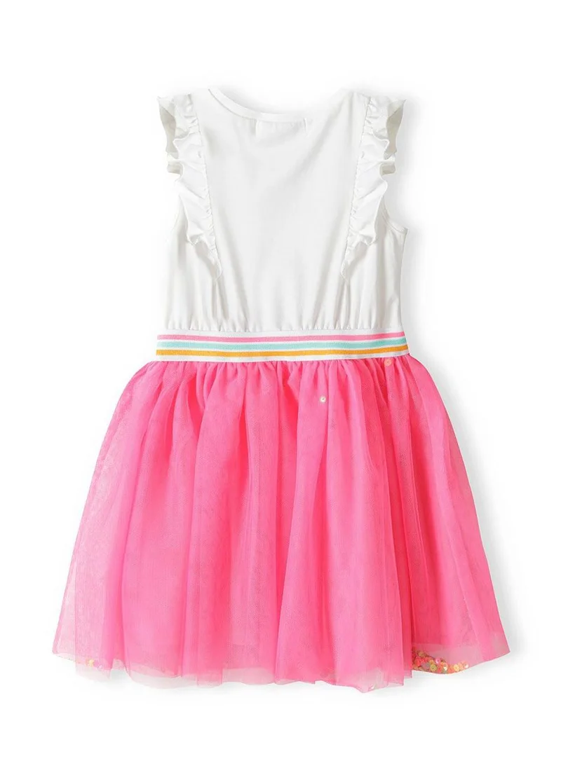 MINOTI Heart Graphic Tulle Dress