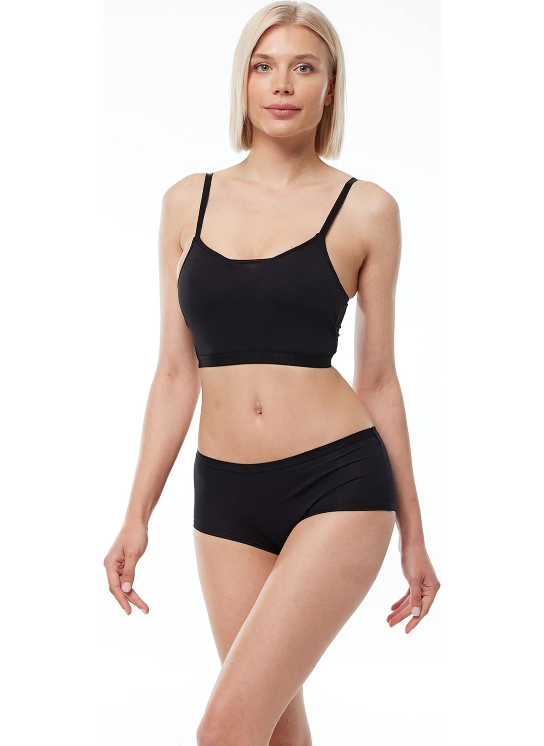 Malabadi Women's Black 6-Pack Wide-Edged Non-Trace Modal Panties 1906