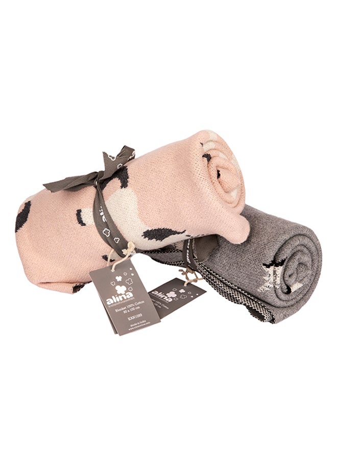 Alina Blanket 100% Cotton Knitted (Unicorn ) - Image 4