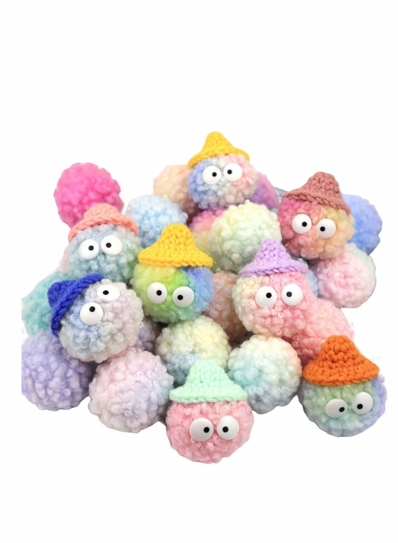 SOLARAE Random Plush Shoe Decorations Charms, Charms for croc Bracelets Wristband Colorful Beauty croc jibbed charms Bracelet Decorations Party Gifts for Girls Boys Adult and Kid - Image 1