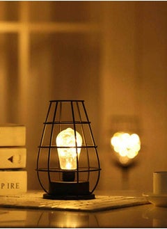 HOMESTAR Bedroom lamp for nightstand Retro Iron Art Table Lamp For Bedroom Living Room LED Bedside Lamp Bed Lamp Night Light  - Image 3