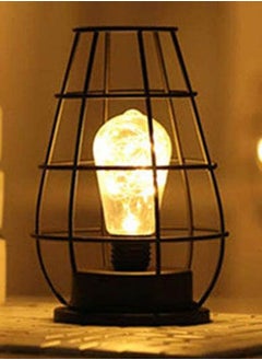 HOMESTAR Bedroom lamp for nightstand Retro Iron Art Table Lamp For Bedroom Living Room LED Bedside Lamp Bed Lamp Night Light  - Image 5