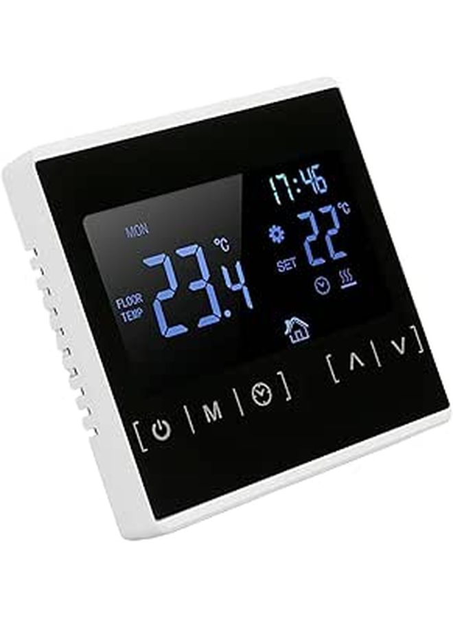 Smart Thermostat White ABS Shell Backlit Display Memory Function High Accuracy - Image 1