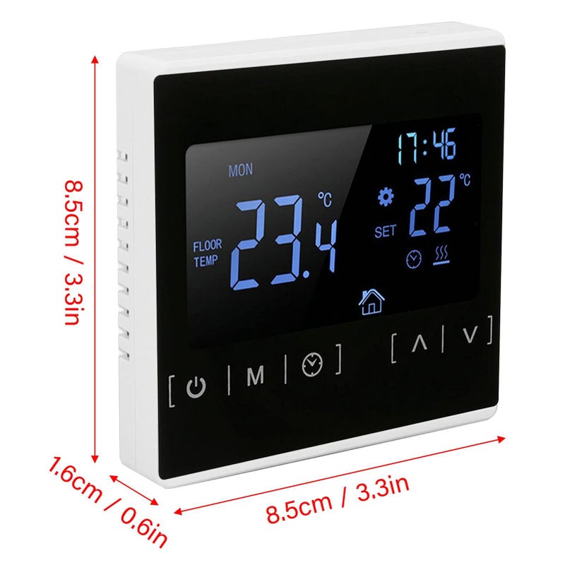 Smart Thermostat White ABS Shell Backlit Display Memory Function High Accuracy - Image 4