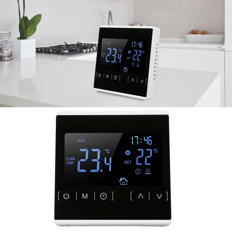 Smart Thermostat White ABS Shell Backlit Display Memory Function High Accuracy - Image 5