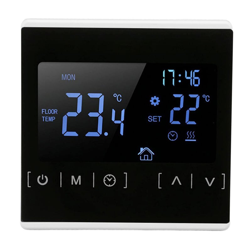 Smart Thermostat White ABS Shell Backlit Display Memory Function High Accuracy - Image 3