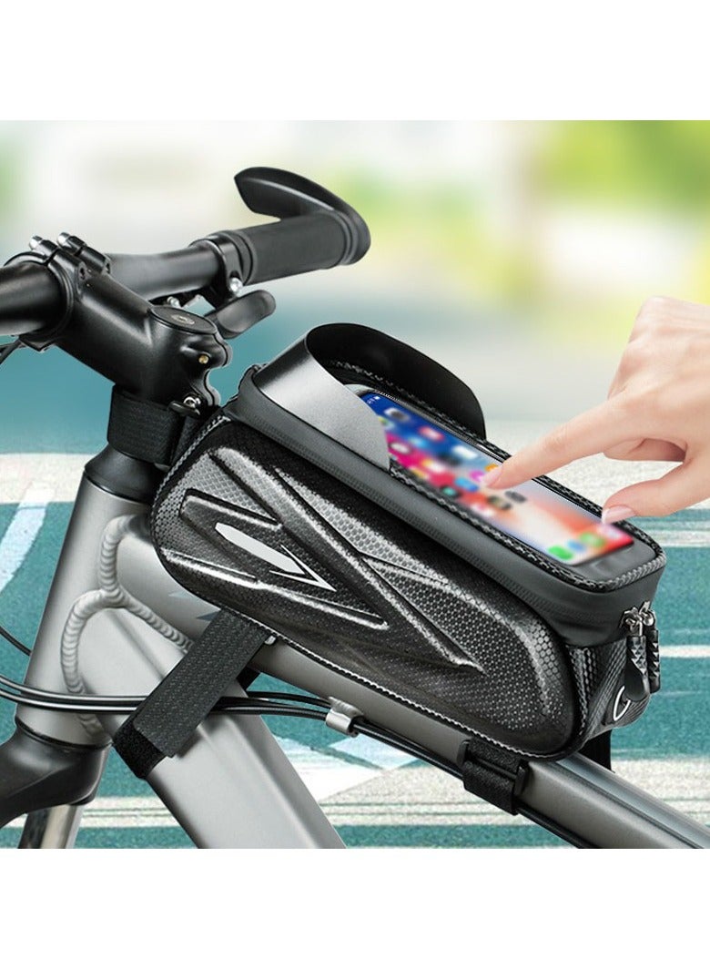 Generic Waterproof Pouch Bike Bag Hard Casing Waterproof Bicycle Phone Bag  - Image 3