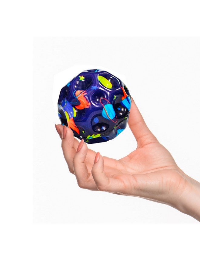 VGRASSP Super Bouncy Rubber Moon Ball Toy for Kids and Adults with Craters - High Bounce, Textured Grip, Perfect for Playtime Fun - Soft Foam Ball (Pack of 12) Multicolor - Image 4