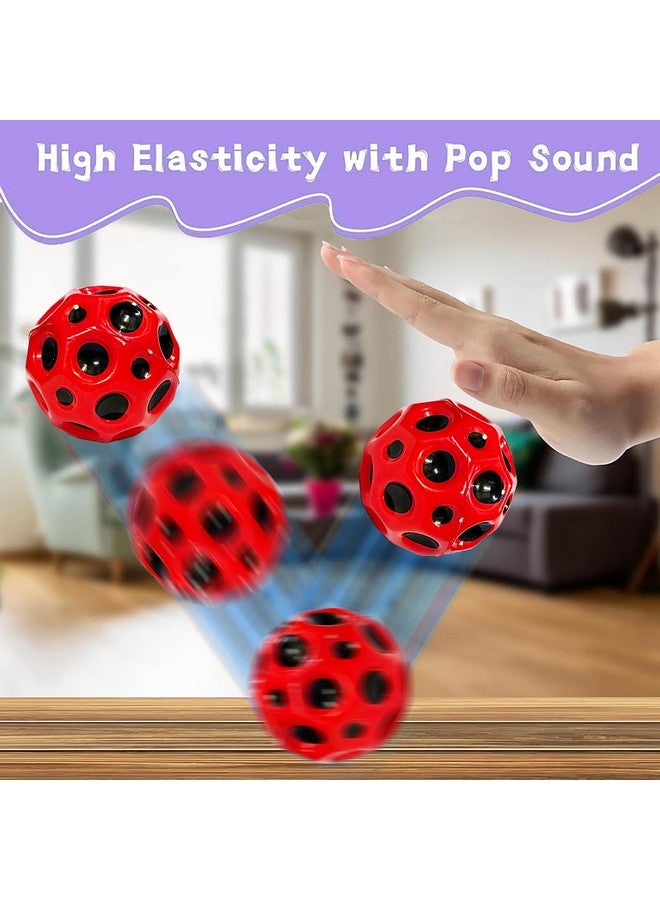 VGRASSP Super Bouncy Rubber Moon Ball Toy for Kids and Adults with Craters - High Bounce, Textured Grip, Perfect for Playtime Fun - Soft Foam Ball (Pack of 12) Multicolor - Image 5