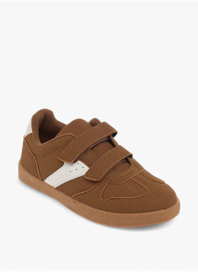 ال بي ال من شو اكسبرس Boys Panelled Ankle Sneakers With Hook And Loop Closure