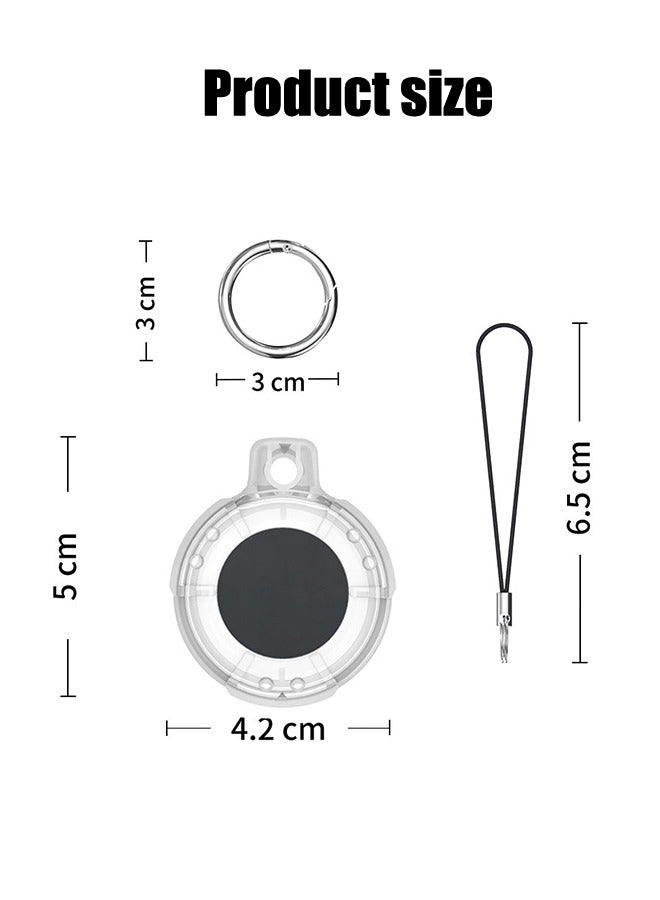 Compatible with AirTag Case Keychain Air Tag Case Holder Silicone AirTags Key Ring Cases Air Tags Key Chain Compatible with Apple AirTag GPS Item Finders Accessories For the Elderly and Children - Image 2