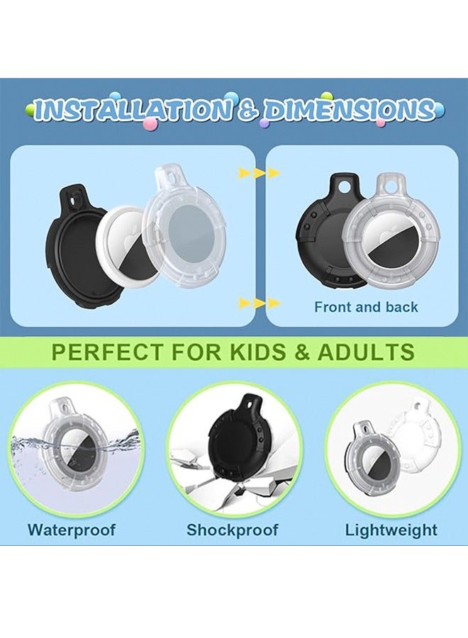 Compatible with AirTag Case Keychain Air Tag Case Holder Silicone AirTags Key Ring Cases Air Tags Key Chain Compatible with Apple AirTag GPS Item Finders Accessories For the Elderly and Children - Image 3