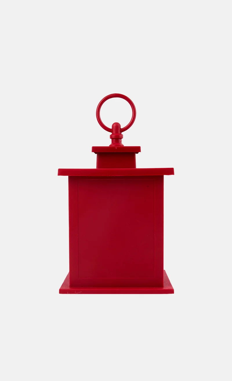 موي موتشو Fireplace Effect Lantern, Red