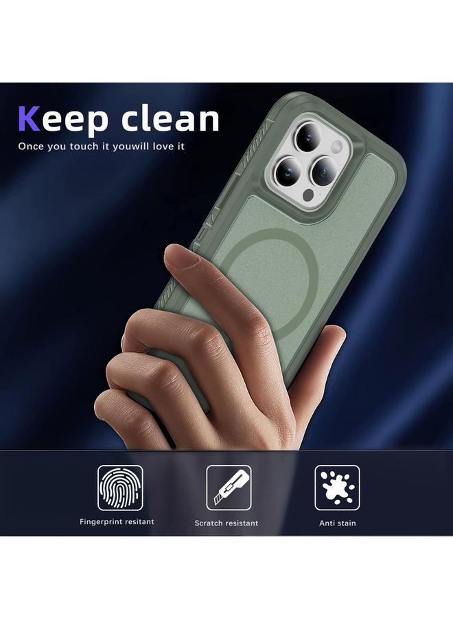 Zaboon Case For iPhone 13 Pro Max Guard Magsafe Magnetic Ring Matte Phone Case - Image 4