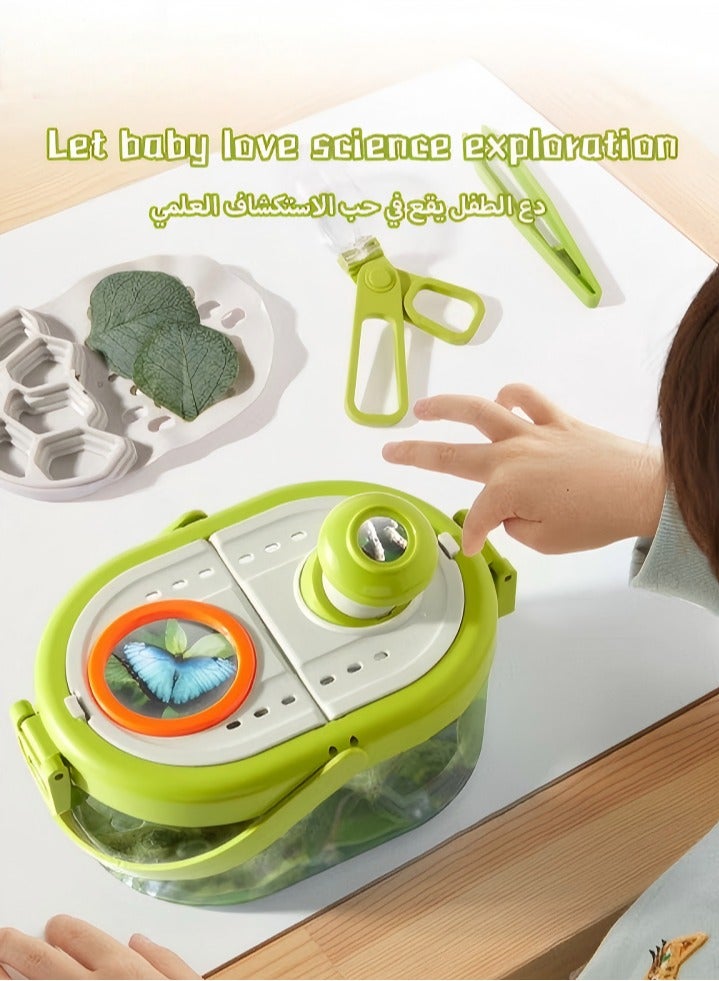 Science Set Toys For Kids,Insect Observation Boxes,Magnifying Glass Viewer,Insect Habitat, Bug Watch Feeding Box, Specimen Making Tools,Children's Early Learning Toys  - Image 1