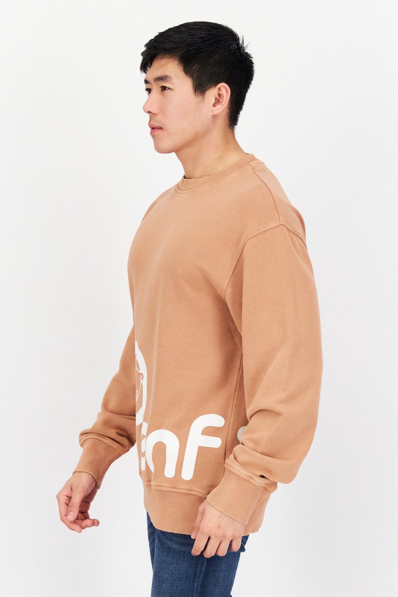 Penfield سويت شيرت رجالي بأكمام طويلة وياقة دائرية مطبوع، بطيخ - Image 4