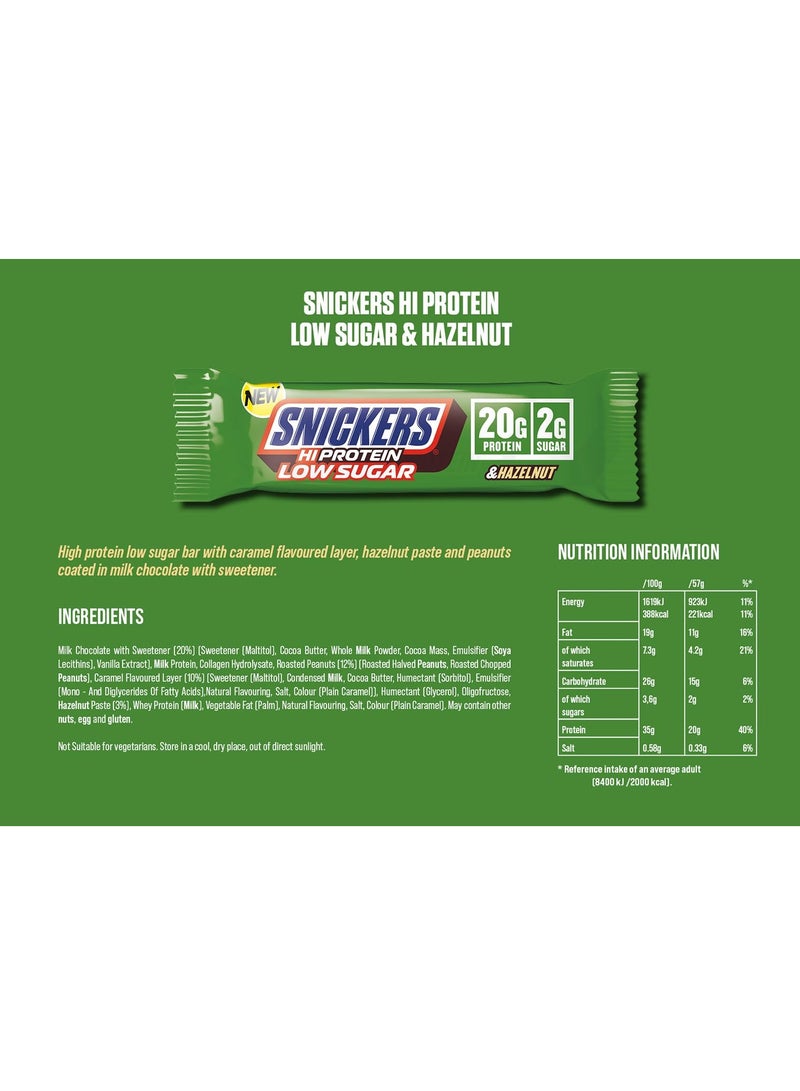 Snickers Hi Protein Low Sugar Hazelnut 57g - Image 3