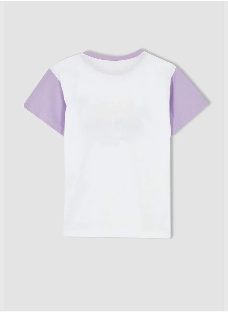 DeFacto Oversized Short Sleeve Colour Palm Print Block T-Shirt