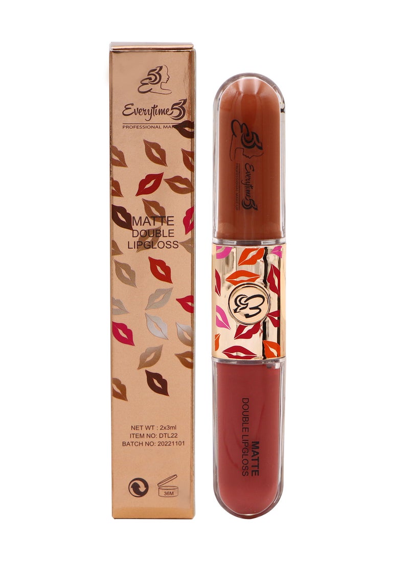 Everytime53 Everytime53 Women's Matte Double Lipgloss 6ml - DT03  - Image 1