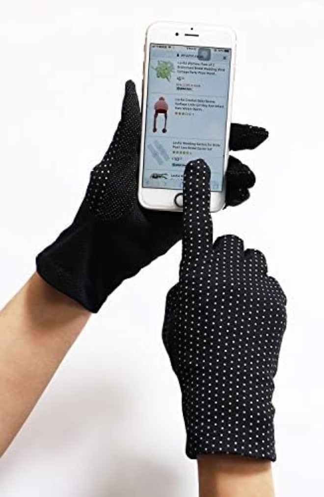 Lovful Women's Outdoor Uv Protection Cotton Touchscreen Anti-skid Driving  Gloves - Image 5
