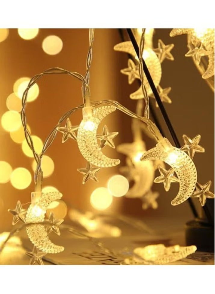 رمضان سلسلة أضواء-القمر ستار الجنية مصباح للمنزل و مهرجان ديكور رمضان ديكور بطارية تعمل - Image 3