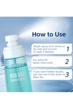 Immetee Sea Salt Texture Spray, Texture Spray for Hair Instant Volume, Full-Lift Volumizer Spray for All Hair Types Safe for Color-Treated, 3.38 Fl. Oz  - Image 4