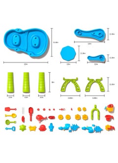 Remy Belle Sand and Water Table Toy for Kids, 3 Tier Outdoor Water Sand Table, Kids Water Play Table  - Image 5