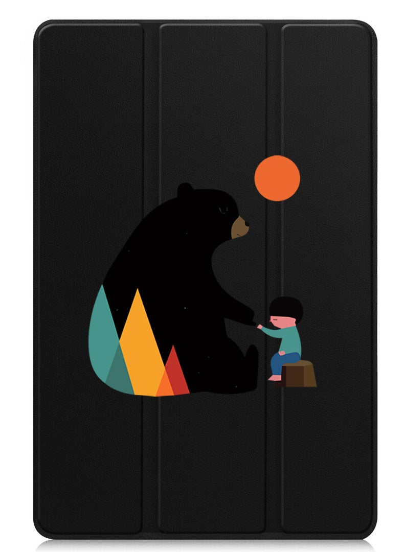 Theodor Protective Flip Case For Apple iPad mini 7th Generation (A17 Pro 2024 / Mini 6 2021 6th Generation) With Trifold Stand Auto Wake Sleep Shockproof Cover Promise - Image 1