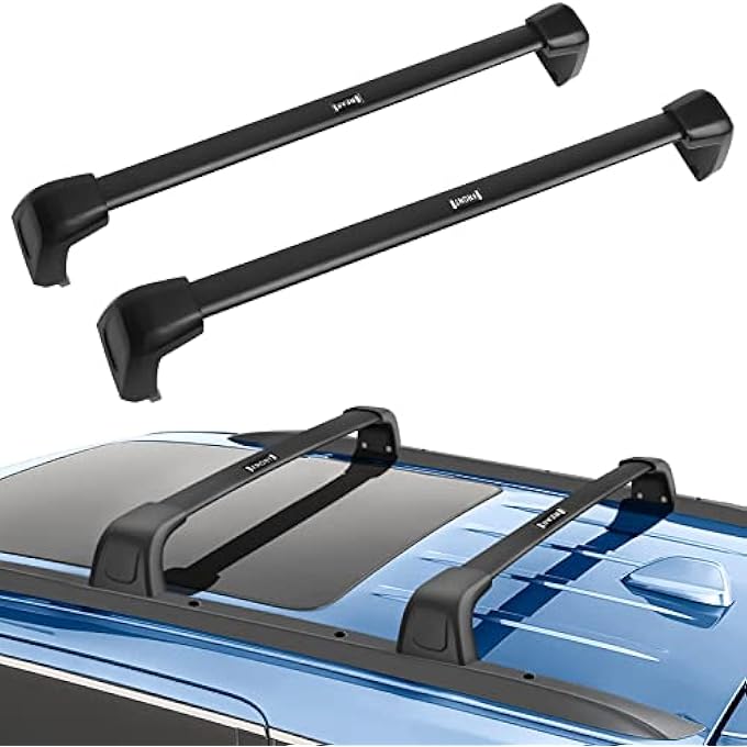 rayihni Roof Rack Crossbars for Jeep Grand Cherokee L 2021 2022 Aluminum Luggage Roof Rails Crossbars Travel Luggage Racks (Original) - Image 2