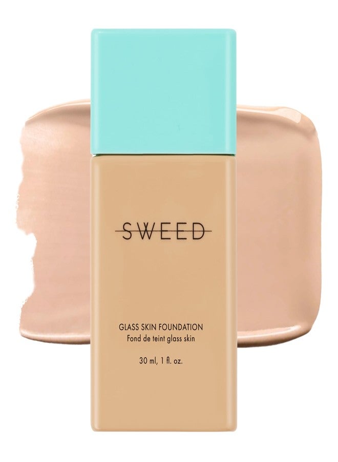 SWEED - Glass Skin Foundation | Long-Lasting Fluid Formula | Hydrate, Moisturize, Lift, Plump, Protect | Vegan, Cruelty-Free, Clean Beauty (04 LIGHT C) - Image 1