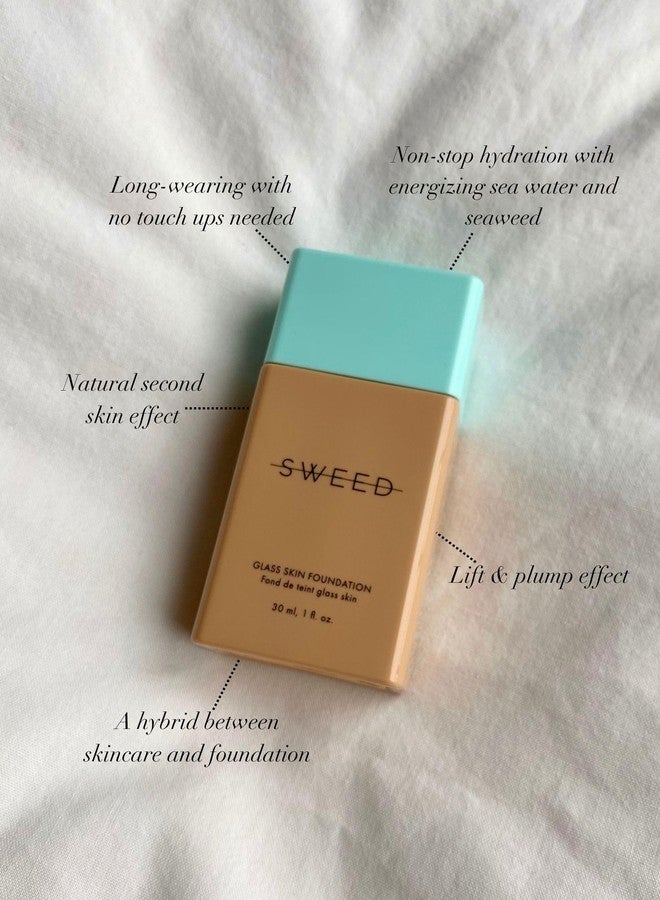 SWEED - Glass Skin Foundation | Long-Lasting Fluid Formula | Hydrate, Moisturize, Lift, Plump, Protect | Vegan, Cruelty-Free, Clean Beauty (04 LIGHT C) - Image 3