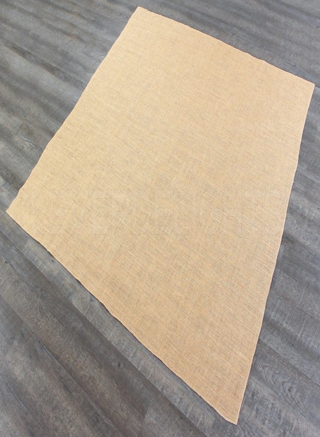 CleverDelights 60 Inch Burlap Squares - 5 Pack - Premium Jute Burlap Fabric with No-Fray Finished Edges - 60" x 60" - Image 3