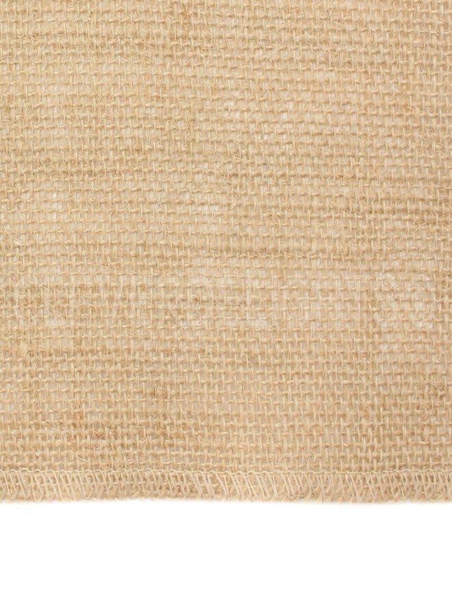 CleverDelights 60 Inch Burlap Squares - 5 Pack - Premium Jute Burlap Fabric with No-Fray Finished Edges - 60" x 60" - Image 5