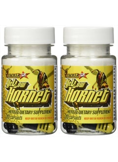 STACKER 2 Stacker 2 Yellow Hornet Ephedra Free - 2 Bottles - 40 Capsules  - Image 1