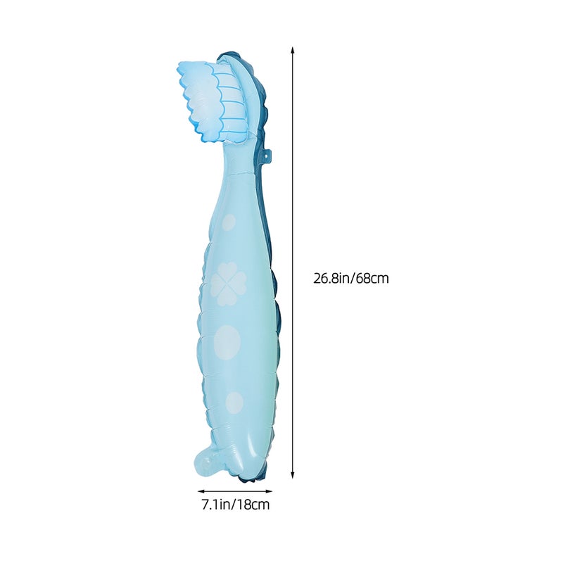 2pcs Large Toothbrush Balloon For Kids Party Decoration Cute And Fun Learning Tool For Teaching For Toddlers And Children Soft And Safe Material - Image 4