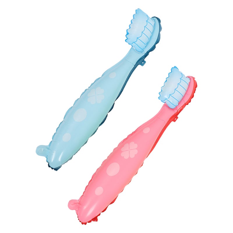2pcs Large Toothbrush Balloon For Kids Party Decoration Cute And Fun Learning Tool For Teaching For Toddlers And Children Soft And Safe Material - Image 5