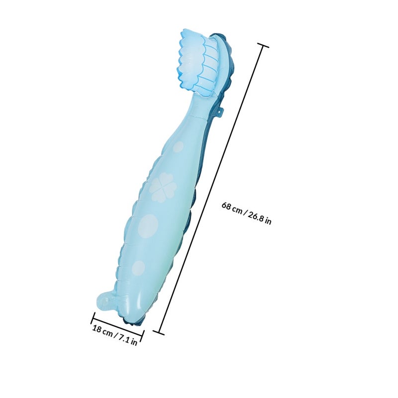 2pcs Large Toothbrush Balloon For Kids Party Decoration Cute And Fun Learning Tool For Teaching For Toddlers And Children Soft And Safe Material - Image 2