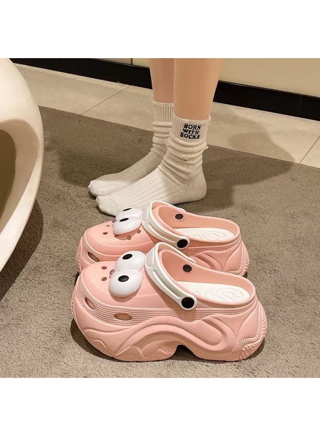 Cotton Slippers Fleece-lined Winter Detachable And Washable Home Indoor Baotou Non-slip Mao Shoes Thickened Cotton Cave Shoes For Outer Wear