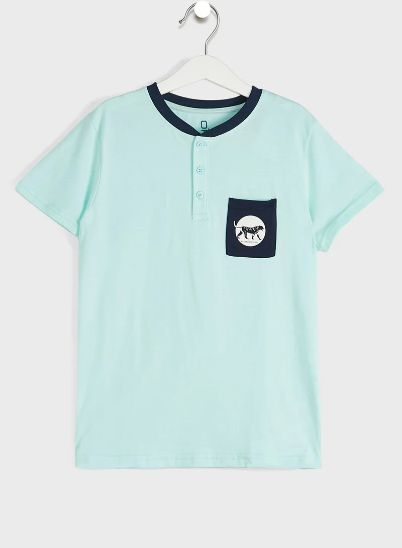 Okaidi Obaibi Youth Checked Pyjama Set