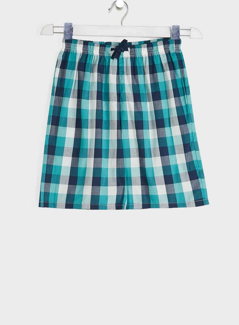 Okaidi Obaibi Youth Checked Pyjama Set