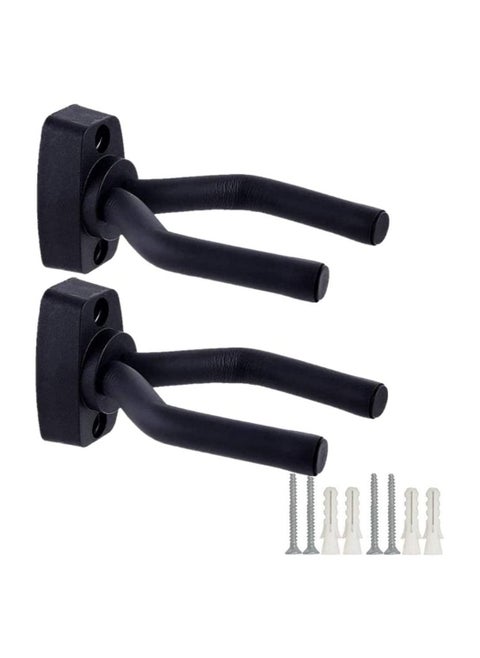 Guitar Accessories, Wall Mounted Hook, Holder, Bass, Violin, Easy Installation, Holder Screws, Convenient Storage, Adjustable Arm, Compatible with String Instruments, Set of 2