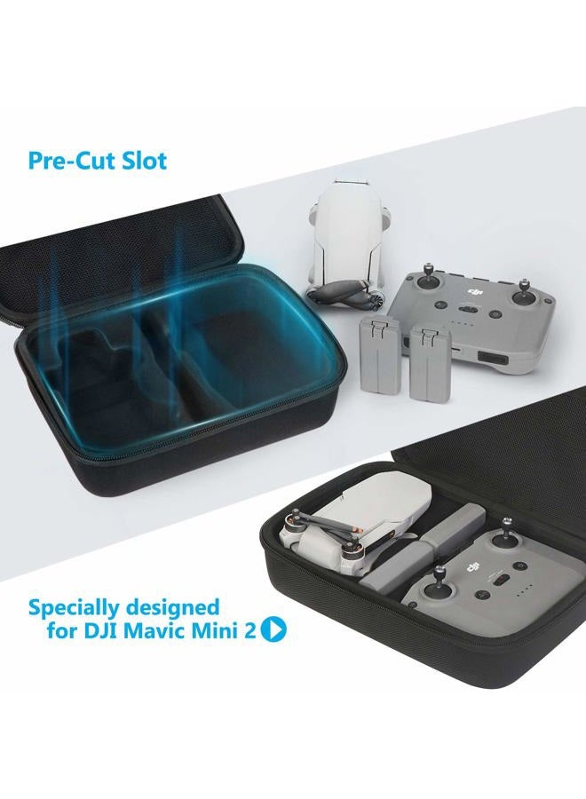 JSVER Mini 4K/Mavic Mini 2/Mini 2 SE Portable EVA Hard Case Travel Case for DJI Mini 4K/Mavic Mini 2 Storage Bag Carrying Case Cover Accessories - Black - Image 5