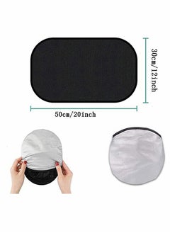 Y&D Car Window Shade Cling Sunshade Sun Glare and UV Rays Protector Shades 4 Pcs  - Image 5