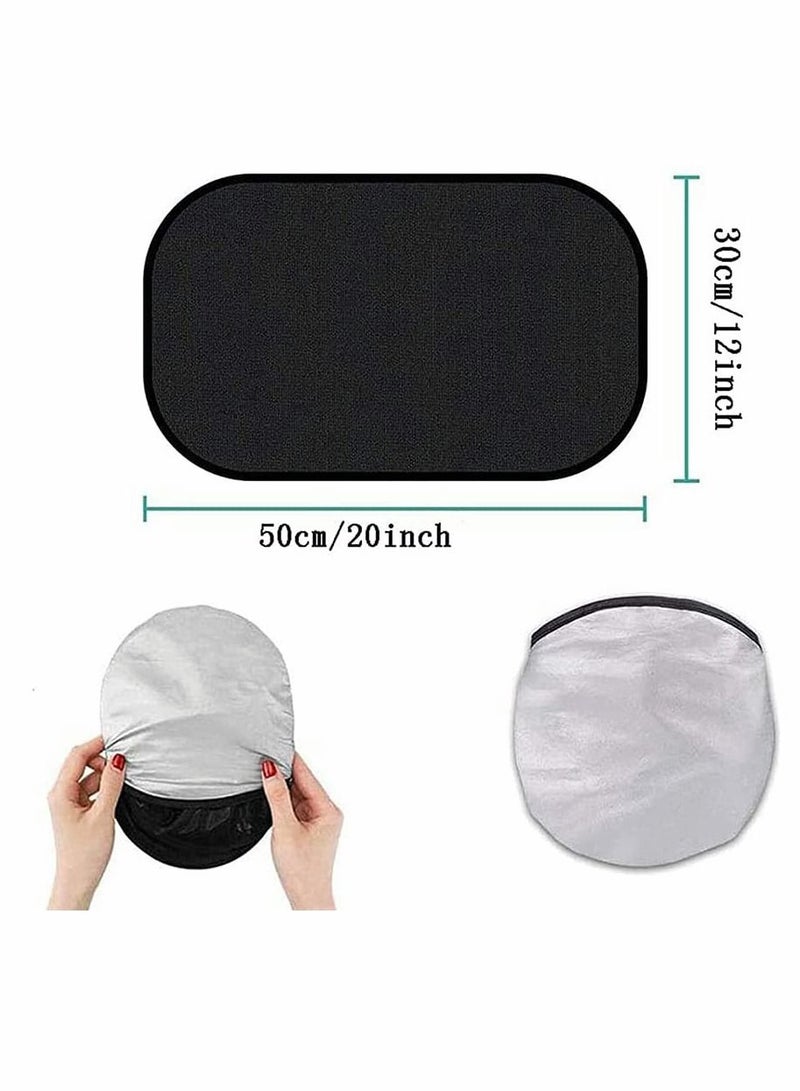 Y&D Car Window Shade Cling Sunshade Sun Glare and UV Rays Protector Shades 4 Pcs  - Image 5
