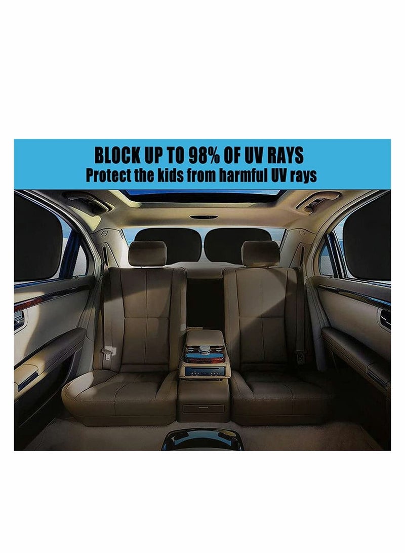 Y&D Car Window Shade Cling Sunshade Sun Glare and UV Rays Protector Shades 4 Pcs  - Image 3