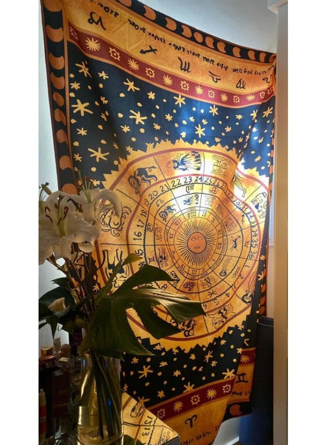 Hendi Mandala Bohemian Mandala Printed Wall Tapestry – Colorful Hippie Art Décor – Lightweight Polyester –  Bedroom, Living Room, Dorm Decoration - Image 3